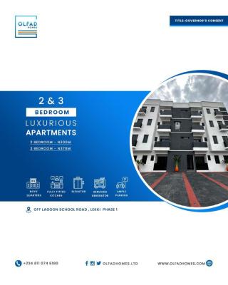 3 Luxurious Bedroom with Bq, Off Lagoon School Road, Lekki, Lagos, Flat / Apartment for Sale
