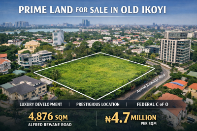 Prime 4,876sqm Commercial/residential Land, Alfred Rewane Road, Ikoyi, Lagos, Mixed-use Land for Sale