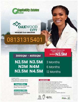 Plots of Affordable Land, Old Umuahia Nsukwe, Umuahia, Abia, Mixed-use Land for Sale