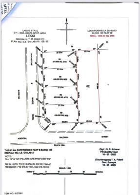1,008sqm Prime Bareland, Off Remi Olowude Street, Lekki Right Side, Lekki Phase 1, Lekki, Lagos, Mixed-use Land Joint Venture