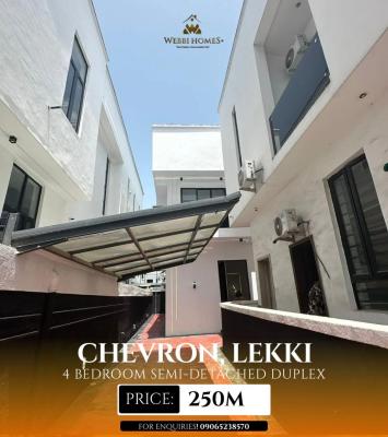 Luxury 4 Bedroom Semi Detached with Bq, Lekki, Lagos, Semi-detached Duplex for Sale
