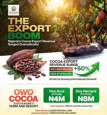 Own Cocoa Farmland, Obafemi Owode, Ogun, Mixed-use Land for Sale