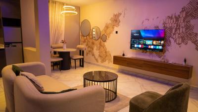 1 Bedroom Apartment, L&l Urban Suites Us33, Animashaun, Surulere, Lagos, Flat / Apartment Short Let