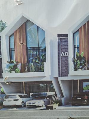 Stunning 3 Bedroom Terrace Duplex with Bq,  with Solar Power & Gym, in a Secured and Call to Access Estate, Along The Coaster Road, Lekki, Lagos, Terraced Duplex for Sale