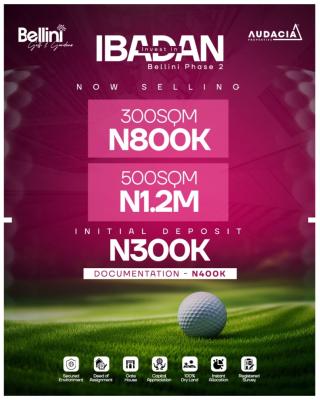 Plots of Land in a Serene Golf & Gardens Estate, Bellini Golf and Gardens Phase 2, Moniya, Ibadan, Oyo, Mixed-use Land for Sale