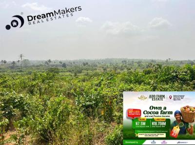 Cocoa Farm Investment Selling in a Pre Launch Estate, Add Farm Estate Located at Oou Road Ago Iwoye Ake, Km 46, Ogun, Commercial Land for Sale