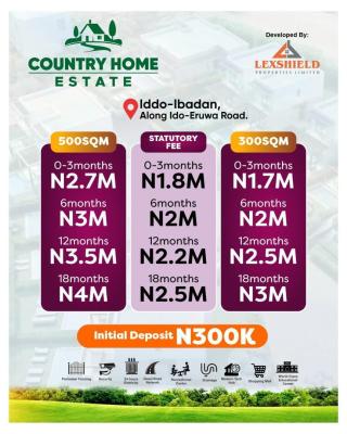 Land with Perimeter Fencing and 24-hour Security, Country Home Estate, Ido Eruwa Roads, Ibadan, Oyo, Residential Land for Sale