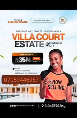 Plots of Luxury C of O Land in Enugu, Centinery City, Enugu, Enugu, Residential Land for Sale