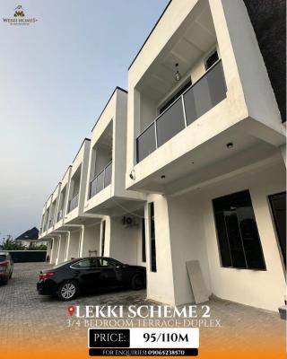 Standard 3/4 Bedroom Terrace with Bq, Lekki, Lekki Phase 2, Lekki, Lagos, Terraced Duplex for Sale