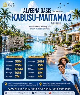 Alveena Oasis Estate Land, Via Mpape, Kabusu - Maitama 2 Extension, Maitama 2, Maitama District, Abuja, Residential Land for Sale