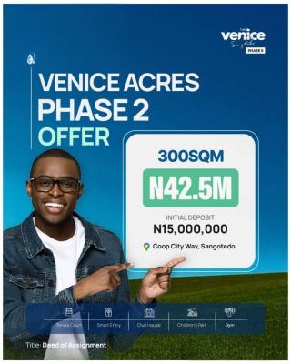 Plots of Land Available in a Serene Estate, Venice Acres Phase 2 / Coop City Way, Sangotedo, Ajah, Lagos, Residential Land for Sale