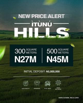 Plots of Land Available in a Serene and Luxurious Estate, Itunu Hills / Idera Scheme, Ibeju Lekki, Lagos, Residential Land for Sale