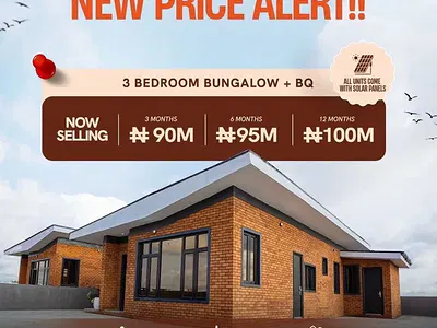 Luxury 3 Bedroom Bungalow, Fully Finished with Modern Facilities + BQ — Ibeju Lekki, Lagos