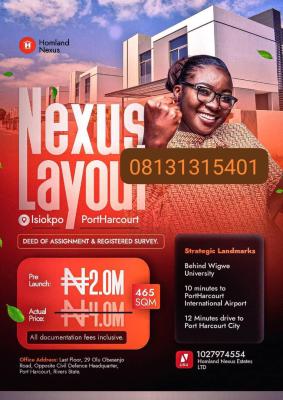 Plots of Affordable Lands, Isiokpo,close to Wigwe University, Ikwerre, Rivers, Mixed-use Land for Sale