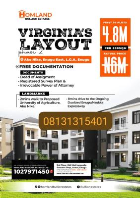 Plots of Affordable Land, Agbogazi Nike, Enugu, Enugu, Mixed-use Land for Sale