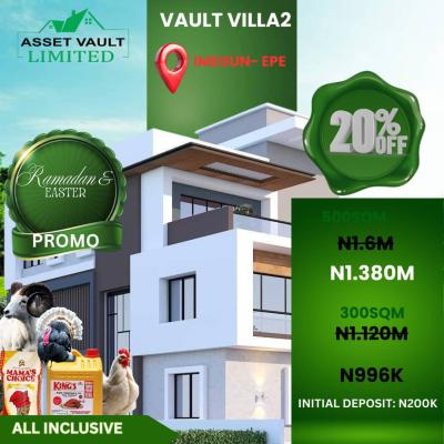 20% Easter Promo Price with Free Documentation Acres of Land, Vault Villa 2, in Imegun, Epe, Lagos, Residential Land for Sale
