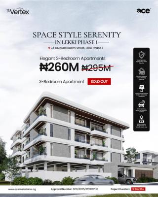 Luxury 2-bedroom Apartment with Excellent Facilities, The Vertex Estate, Lekki Phase 1, Lekki, Lagos, Block of Flats for Sale