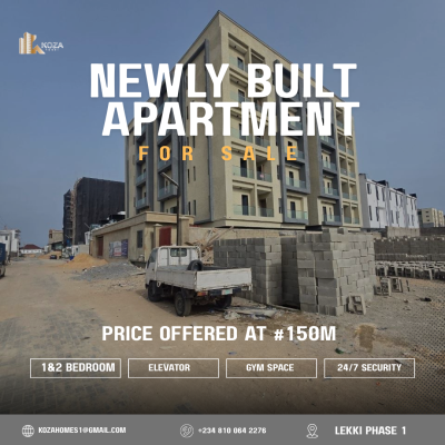 1&2 Bedroom Apartments, Lekki Phase 1, Lekki, Lagos, Flat / Apartment for Sale