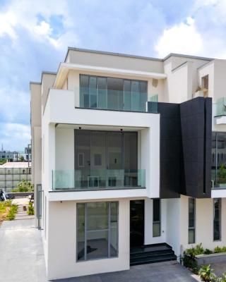 5 Bedroom Semi Semi-detached Duplex with Pool Cinema and Bq, Cowrie Creek Estate, Ikate, Lekki, Lagos, Semi-detached Duplex for Sale