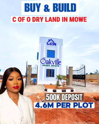 Most Affordable Land with C of O, Oakville Green Estate Mowe, Mowe Ofada, Ogun, Residential Land for Sale