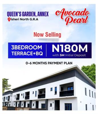 3 Bedroom Terrace House with Bq in a Luxury Estate, Avocado Pearl Terraces, Isheri, Lagos, Terraced Duplex for Sale