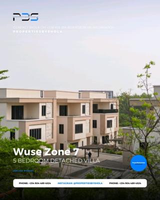 Wuse Zone 7, Abuja 5 Bedroom Fully Detached Duplex  450sqm  ₦850,000, Zone 7, Wuse, Abuja, House for Sale