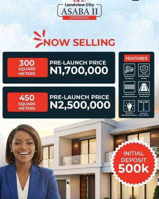 100% Dry Land with Instant Allocation, Landview 2 Located 10mins Drive to Wintech Roofing Industries, Asaba, Delta, Mixed-use Land for Sale