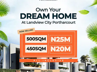 Developed Dry Land for Buy and Build — Landview City with C of O Located Close to Shell Station, Rukpokwu, Port Harcourt, Rivers