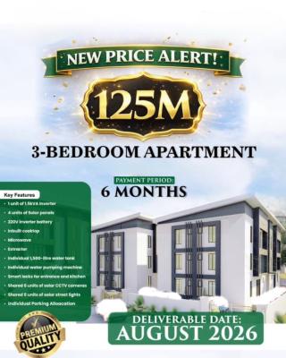 Architecturally Designed Offplan 3 Bedroom Apartment, Ikeja, Ogba, Ikeja, Lagos, Flat / Apartment for Sale