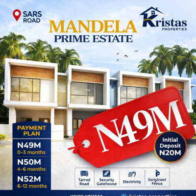 Affordable Plots of Residential Estate Land, Mandela Estate Sars Road, Port Harcourt, Rivers, Residential Land for Sale