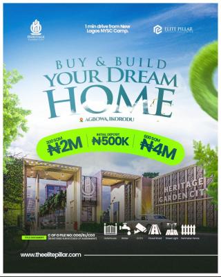 Residential Buy and Build Cofo Land  -- Heritage Garden City, Near New Lagos Nysc Camp, Agbowa, Ikorodu, Lagos, Residential Land for Sale