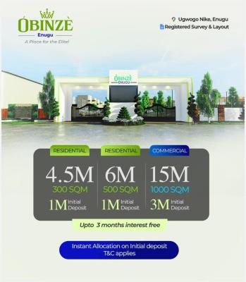 Affordable Plots of Land in a Fast-growing Neighbourhood, Obinze Enugu / Ugwogo Nike, Enugu, Enugu, Mixed-use Land for Sale