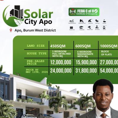 100% Dry Land with Instant Allocation, Solar City with Fcda Approval Located Apo Burum West District, Apo, Abuja, Mixed-use Land for Sale