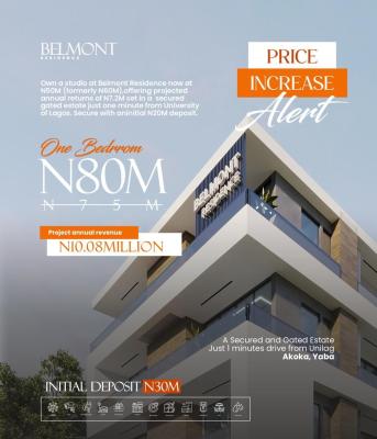 One Bedroom Apartment Nestled, Akoka, Akoka, Yaba, Lagos, Block of Flats for Sale