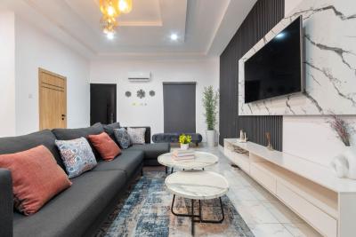 Furnished Serviced Room and Parlor Mini Flat Lekki Right, Marwa Lekki Right, Lekki Phase 1, Lekki, Lagos, Mini Flat (room and Parlour) for Rent