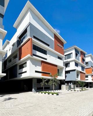 4 Bedroom Terrace with Bq, 4 Bedroom Duplex with Pool and Gym in a Secured Estate, Lekki Phase 1, Lekki, Lagos, Terraced Duplex for Rent