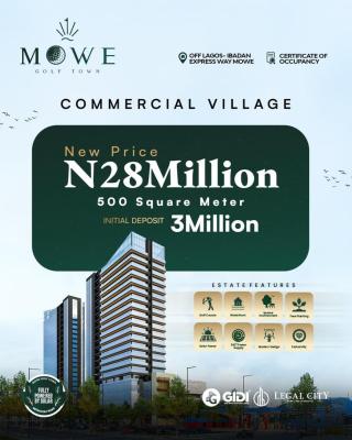Land with C of O at Mowe Golf Town Estate, Off Lagos Ibadan Expressway Mowe, Ibadan, Oyo, Commercial Land for Sale