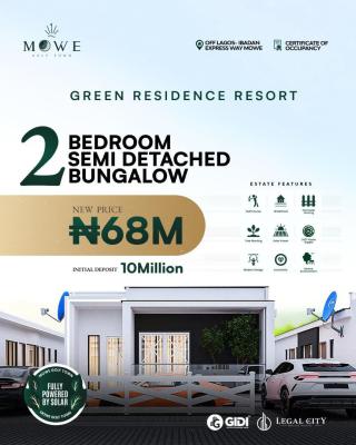 House with C of O, Off Ibadan Expressway Mowe, Ibadan, Oyo, Terraced Bungalow for Sale