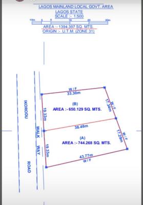 1400sqm, Jibowu, Yaba, Lagos, Land Joint Venture