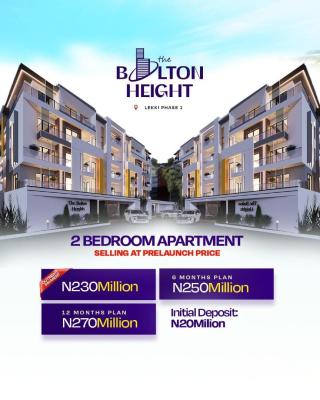 Luxury 2 Bedroom Apartment with Smart Home Facilities and Features, Bolton Height / The Nest, Lekki Foreshore, Lekki, Lagos, Block of Flats for Sale