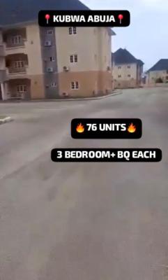 Well Maintained and Spacious 76 Units of 3bedroom Apartment with Bq, Army Estate, Kubwa, Abuja, Flat / Apartment for Rent