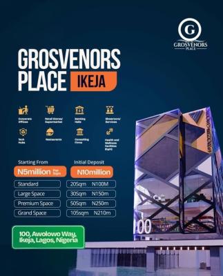 Premium Commercial Spaces in a Prestigious Business Complex, The Grosvenors Place / 100 Awolowo Way, Ikeja, Lagos, Office Space for Sale