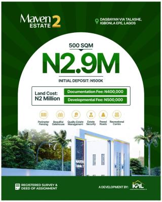 Registered Survey and Deed of Assignment, Maven, Epe, Lagos, Residential Land for Sale