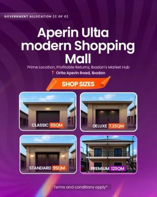 Affordable Shop Spaces in a Modern Ultramodern Market Complex, Aperin Ultramodern Market / Aperin, Akinyele, Oyo, Shop for Sale