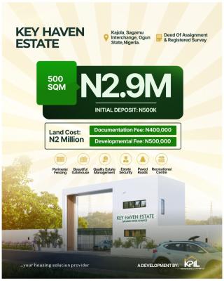 Registered Survey and Deed of Assignment, Haven, Sagamu, Ogun, Residential Land for Sale