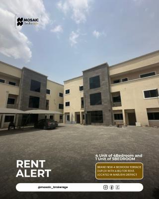 Brand New 4 Bedroom Terrace Duplex, Mabushi, Abuja, Terraced Duplex for Rent