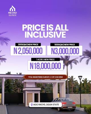 Affordable Residential Plots in a Modern Gated Estate, Metro City Estate / Ago Iwoye, Ijebu North, Ogun, Residential Land for Sale