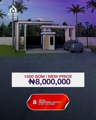 Prime Commercial Plot, Metro City Estate / Ago Iwoye (commercial Plot), Ijebu North, Ogun, Commercial Land for Sale