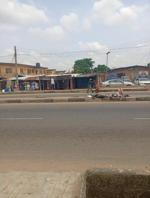 Commercial Plot with Demolishable Structure Along Major Road, Idimu Road Okunola Bus Stop, Egbeda, Alimosho, Lagos, Commercial Land for Rent
