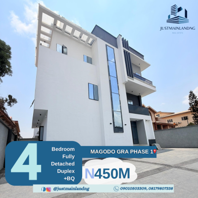 Lovely 4 Bedroom Fully Detached Duplex with Bq, Magodo Gra Phase 1, Lagos, Magodo, Lagos, Detached Duplex for Sale